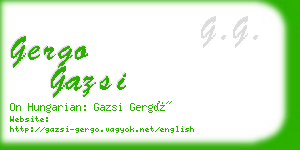 gergo gazsi business card